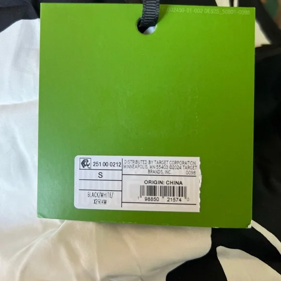 Kate Spade Black and White Boxy Crop Tank Top - Picture 3 of 3